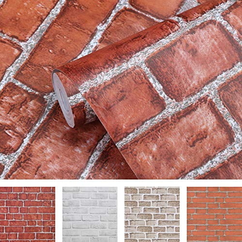 Coavas Brick Wallpaper Peel and Stick White 11.8x78.7 Inches for Bedroom Kitchen Stick on Wallpaper Self-Adhesive Faux Brick Decorative Printed Classroom Dorm Accent Wall 30x200cm Coavas Brick Wallpaper Peel and Stick White 11.8x78.7 Inches for Bedroom Kitchen Stick on Wallpaper Self-Adhesive Faux Brick Decorative Printed Classroom Dorm Accent Wall 30x200cm
